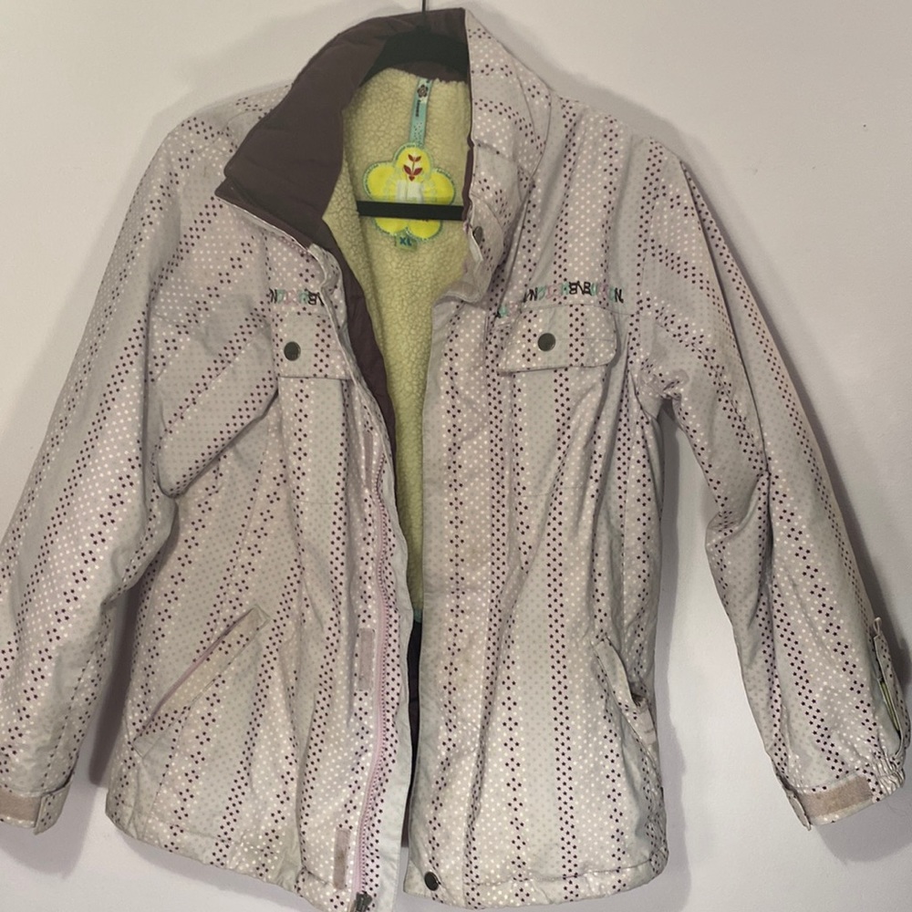 Used Burton purple star girls snow coat